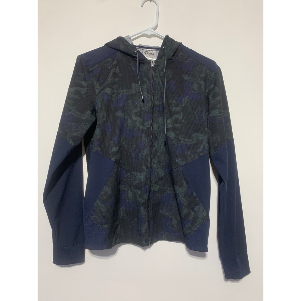 Zyia Women Size S Blue Evening Paradise Mesh Athletic Jacket